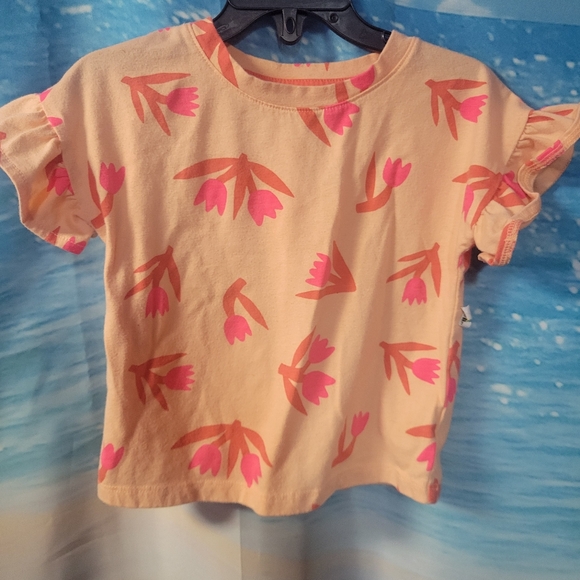 Cat‎ & Jack NWOT Floral Kids Top Size 2T - Picture 1 of 3